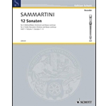 Sammartini 12  Sonatas, Vol. 1, Nos. 1-4 (Sc+P)