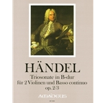 Handel, GF Trio sonata in B-flat Major op. 2/3