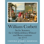 Corbett, William: 6 Sonatas, op. 4/1-3