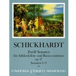 Schickhardt, JC: 12 Sonatas for alto recorder & basso continuo, op. 17 (nos. 1-3)