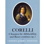 Corelli, A. : 6 Sonaten fur Alto Recorder & B.C, op. 5