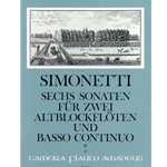 Simonetti, GP [=Winfried Michel]: 6 Sonatas op. 2 vol. 2, (nos. 4-6)
