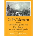 Telemann, GP Sonata for Viola di Gamba senza Cembalo &amp; 2 Duos for Viola da Gamba