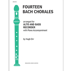 Orr: 14 Bach Chorales  (Alto or Bass) (Sc+P)