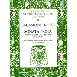 Rossi, Salamone: Sonata sopra l’Aria del Tenor di Napoli (score & parts)