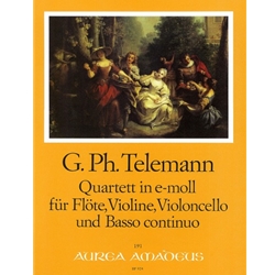 Telemann, GP: Quartet in e minor (TWV 42:e2) Tafelmusik III