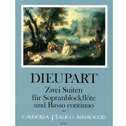Dieupart: 2 suites for soprano recorder and bc
