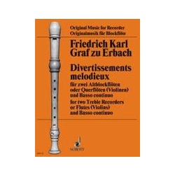 Erbach 3 Divertissements Melodieux (Sc+P)