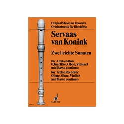 Konink, de 2 Easy Sonatas (Sc+P)