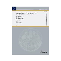 Loeillet de Gant, Jean Baptiste: 6 Duette, vol. I (Sc)