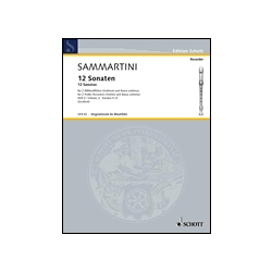 Sammartini: 12  Sonatas, Vol. 2, Nos. 5-8 (score & parts)