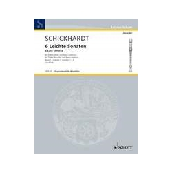 Schickhardt: 6 Easy Sonatas, Vol. 1, Nos. 1-3 (Sc+P)