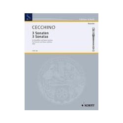 Cecchino 3 Sonatas (1628) (Sc+P)