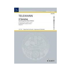 Telemann, GP 4 Sonatas from "Der getreue Musikmeister" (Sc+P)