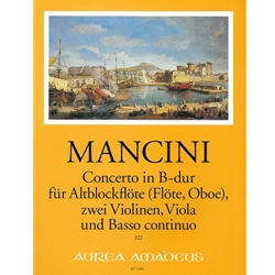Mancini, F: Concerto in B-flat Major (Sc+P)