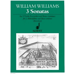 Williams, William: 3 Sonatas ("Sonata in Imitation of Birds", C Major, a minor, F Major)