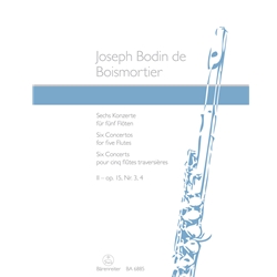 Boismortier, Joseph Bodin de: 6 Concerti, op. 15, vol. 2: 3 & 4