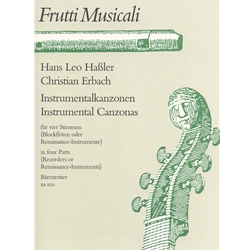 Erbach, Hassler: Instrumental Canzonas