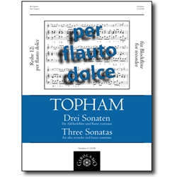 Topham, William: 3 Sonatas (op. 2/2, 3 & 5)