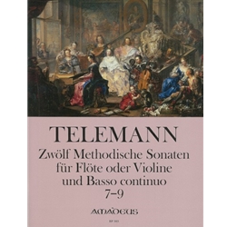 Telemann, GP: 12 Methodical Sonatas Vol. 3, Nos. 7-9 (score & parts)