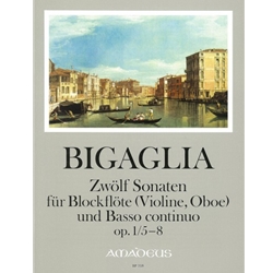 Bigaglia: 12 Sonatas, op. 1/5-8 (score & parts)
