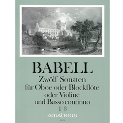 Babell: 12 Sonatas, nos. 1-3