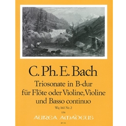 Bach, CPE Trio Sonata in B-flat Major (Wq 161/2)