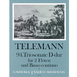 Telemann, GP: Trio Sonata 94 in D Major (Tafelmusik III, 1733; TWV 42:D5)