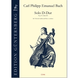 Bach, CPE: Sonata in D