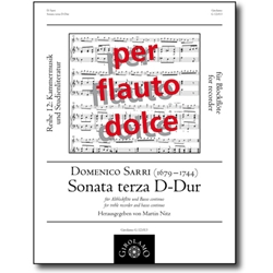 Sarri:Sonata terza in D