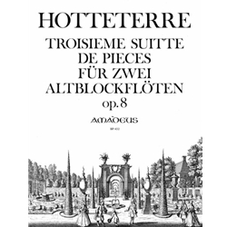 Hotteterre, JM Troisieme Suitte de Pieces a deux dessus, op. 8