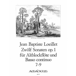 Loeillet de Gant, Jean Baptiste: 12 Sonatas, op. 1/7-9