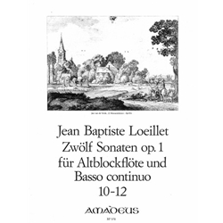Loeillet de Gant, Jean Baptiste 12 Sonatas, op. 1/10-12