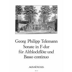 Telemann, GP Sonata in F Major (Der getreue Musikmeister) with facsimile (TWV 41:F2)