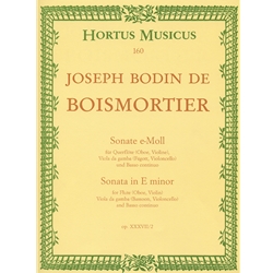 Boismoriter, Joseph Bodin de: [Trio] Sonata in e