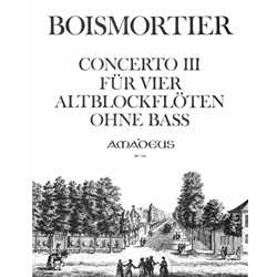 Boismortier, Joseph Bodin de: Concerto in F Major, op. 15/3