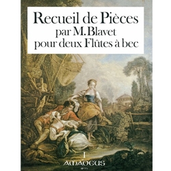 Blavet: Recueil de pieces, Vol. 1. Petits Airs, Brunettes, Menuets, &c. avec des Doubles et Variations.
