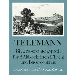 Telemann, GP: Trio Sonata 81 in g minor (after TWV42:e11)