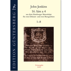 Jenkins, John: 16 Airs a 4 (Hamburger MS), Nos. 1-8