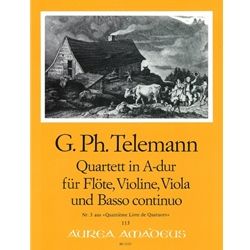 Telemann, GP: Quartet 3 in A Major (TWV 43:A4)