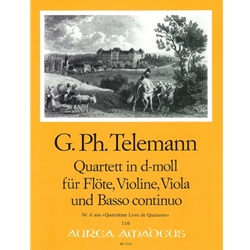 Telemann, GP: Quartett 6 in d minor (TWV 43:d2)