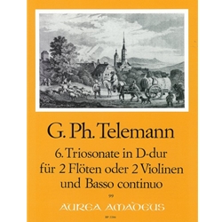 Telemann, GP: Trio Sonata 6 in D Major (TWV 42:d2)