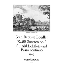 Loeillet de Gant, Jean Baptiste 12 Sonatas, op. 2/4-6