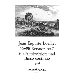 Loeillet de Gant, Jean Baptiste: 12 Sonatas, op. 2/7-9