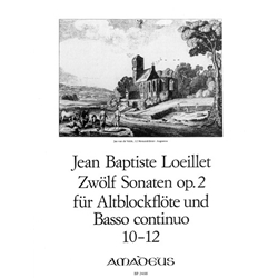 Loeillet de Gant, Jean Baptiste 12 Sonatas, op. 2/10-12