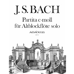 Bach, JS Partita in c minor, after BWV1013 (with facsimile)