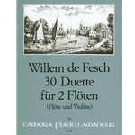 de Fesch 30 Duette op. 11 for two flutes (flute/violin)