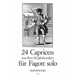 Anonymous: 24 Capricen from the 18th Century for bassoon/cello solo