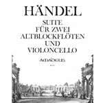 Handel, GF Suite for two recorders and cello