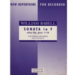Babell Sonata in F Major  (Sc+P)
